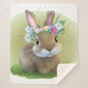 Cute Easter Bunnyfor a positive mood Sherpa Blanket