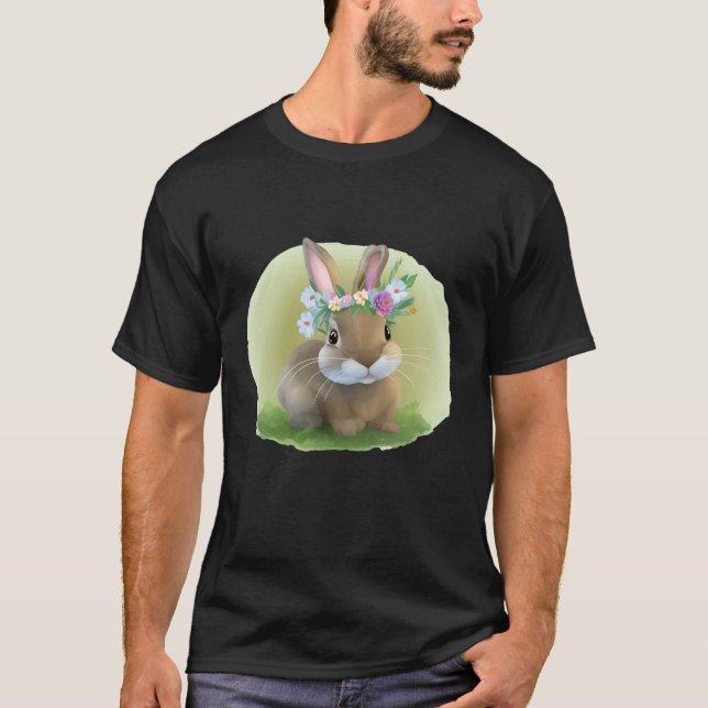 Cute Easter Bunnyfor a positive mood   T-Shirt (Front)