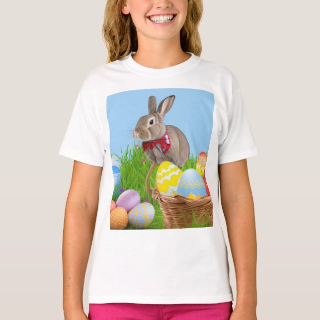 Cute Easter Bunnyfor a positive mood     T-Shirt (Front)