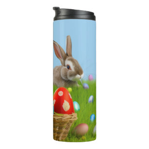 Cute Easter Bunnyfor a positive mood Thermal Tumbler