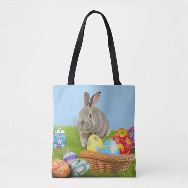 Cute Easter Bunnyfor a positive mood   Tote Bag (Front)