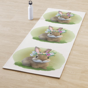 Cute Easter Bunnyfor a positive mood    Yoga Mat