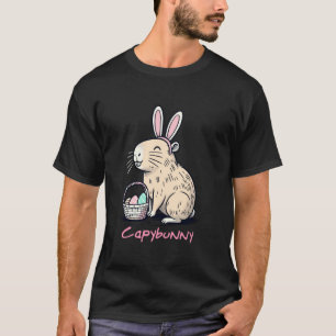 Cute Easter Capybara Men Women Kids Boys Girls Fun T-Shirt