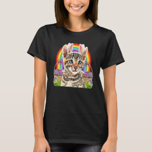 Cute Easter Cat Bunny Egg Hunt Rainbow Cat  2 T-Shirt