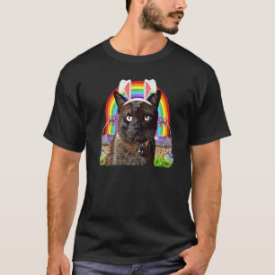 Cute Easter Cat Bunny Egg Hunt Rainbow Cat   5 T-Shirt