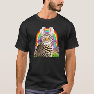 Cute Easter Cat Bunny Egg Hunt Rainbow Cat 7 T-Shirt