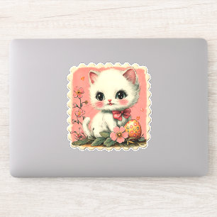 Cute Easter Cat Sticker