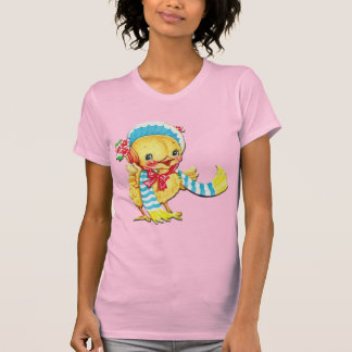 Cute Easter Chic on Pink T Shirt