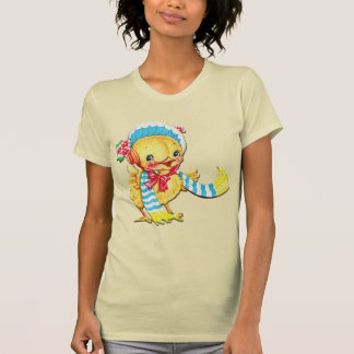 Cute Easter Chic on Tan T Shirt