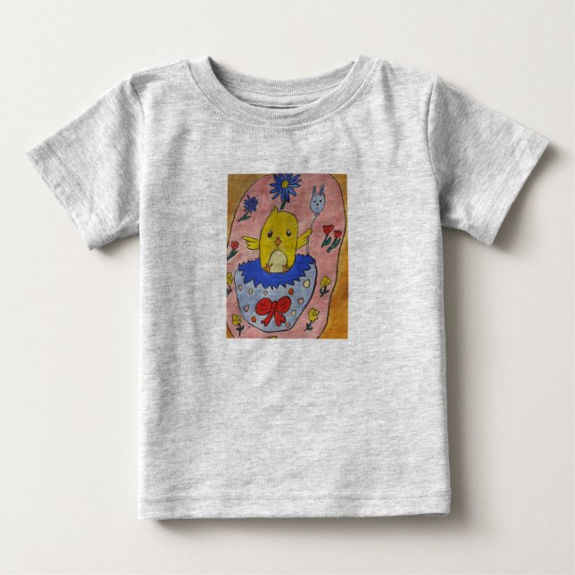 Cute Easter Chick Baby T-Shirt (Front)