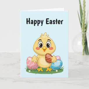 Cute Easter Chick Card