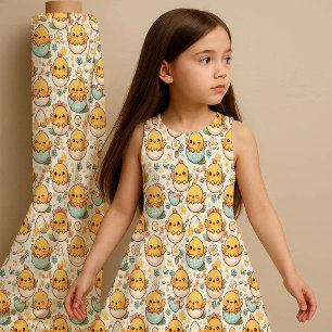 Cute Easter Chick Fabric – Kawaii Baby Chick Sprin