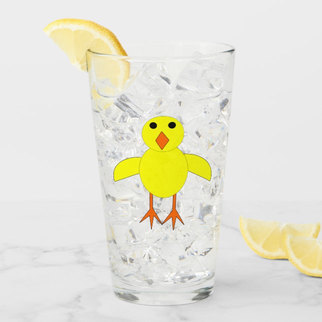 Cute Easter Chick Glass (Front Ice)