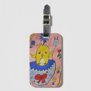 Cute Easter Chick Luggage Tag