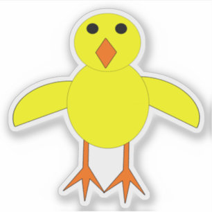 Cute Easter Chick Shaped