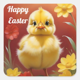 Cute Easter Chick Sticker