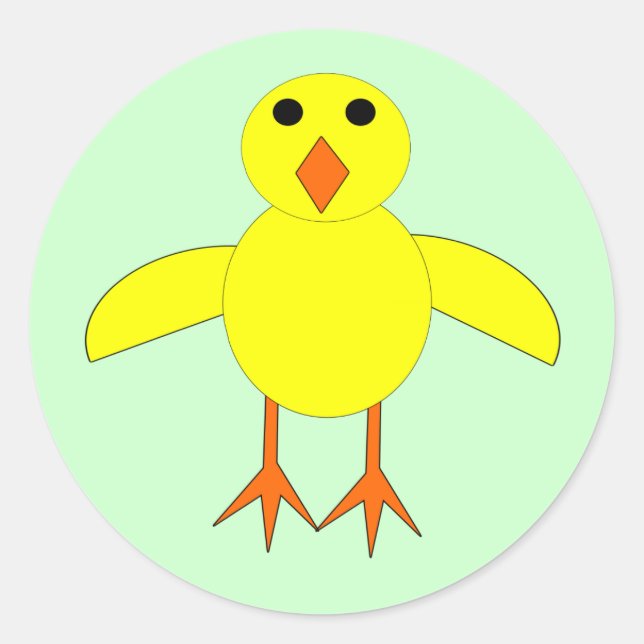 Cute Easter Chick Stickers (Front)