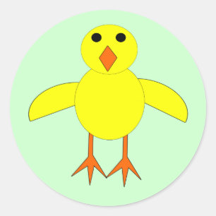 Cute Easter Chick Stickers