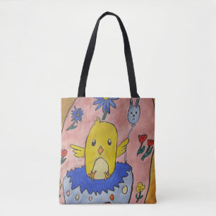 Cute Easter Chick Tote Bag