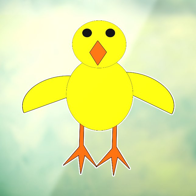 Cute Easter Chick Window Cling (Sheet 3)