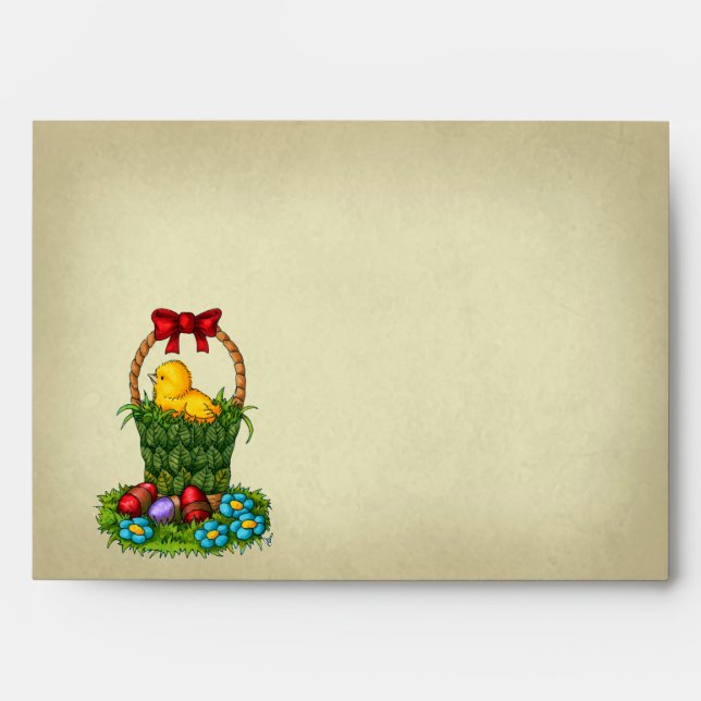 Cute Easter Chicken Envelopes (Front)