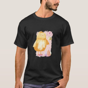 Cute Easter Chicken With Easter Egg Happy Easter T-Shirt