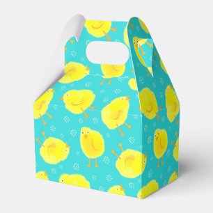Cute Easter Chicks Pattern Favour Box