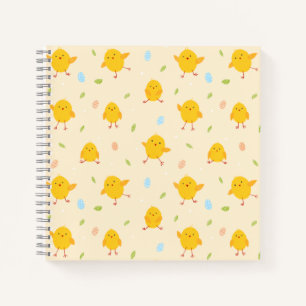 Cute Easter Chicks Pattern Notebook