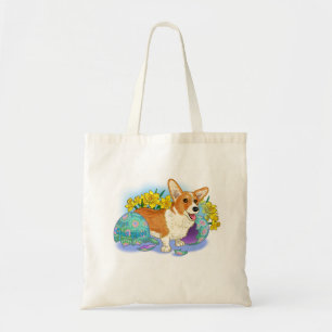 Cute Easter Corgi Tote Bag
