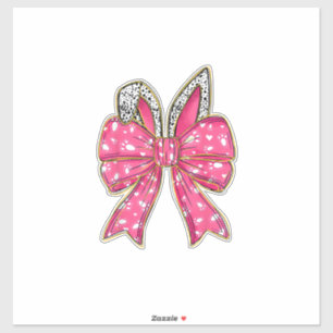 Cute Easter Day Coquette Bow Bunny Rabbit Womens G