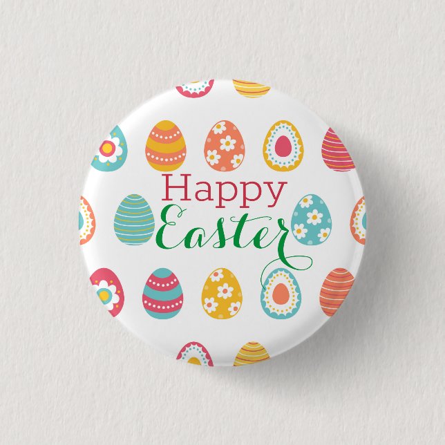 Cute Easter Egg 3 Cm Round Badge (Front)
