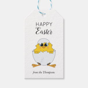 Cute Easter Egg & Chick Happy Easter Gift Tags