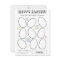 Cute Easter Egg Colouring Greeting Card for Kids