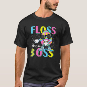 Cute Easter Egg Floss Like A Boss Gift Kid Toddler T-Shirt