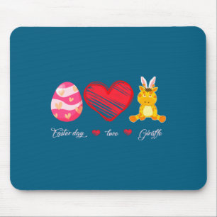 Cute Easter Egg Giraffe Bunny Animal Mouse Mat