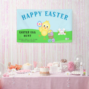 Cute Easter Egg Hunt Banner