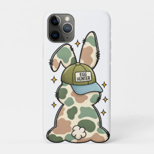Cute Easter Egg Hunter Bunny – Funny Camouflage Ra iPhone 11 Pro Case
