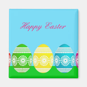 Cute Easter egg powder blue sky magnet