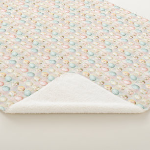 Cute Easter Egg Sherpa Blanket
