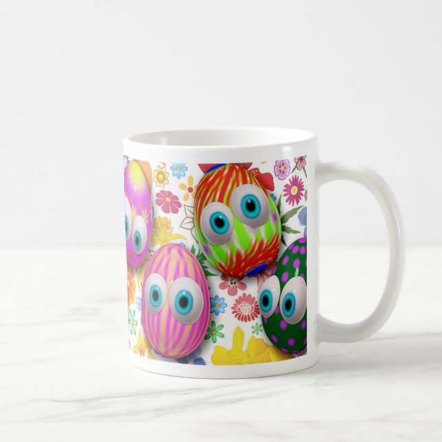 Cute Easter Eggs Cartoon mugs (Right)
