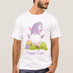 Cute Easter gnome and eggs Holiday T-Shirt