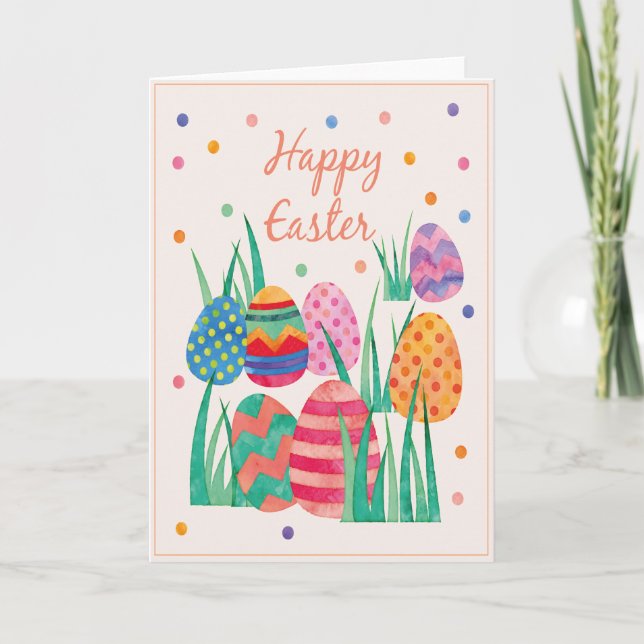 Cute Easter Greeting Card (Front)