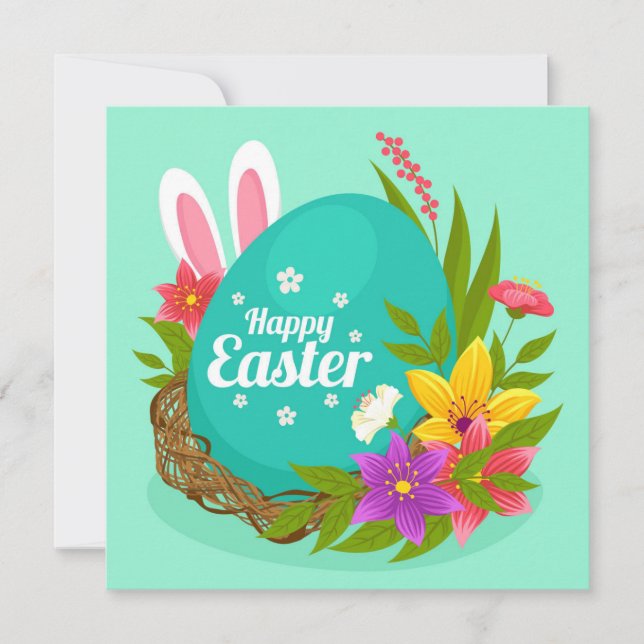 Cute Easter Holiday Card (Front)