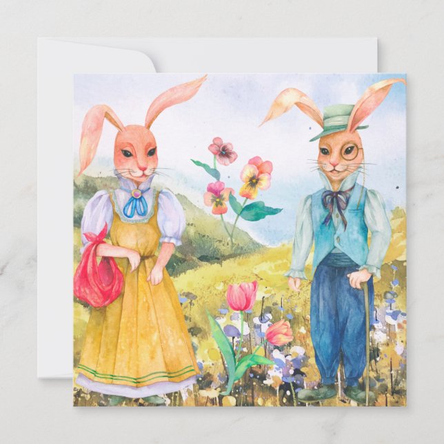 Cute Easter Holiday Card (Front)