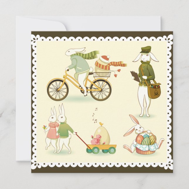 Cute Easter Holiday Card (Front)