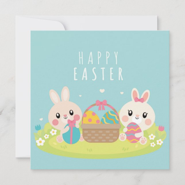 Cute Easter Holiday Card (Front)