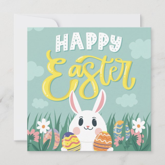 Cute Easter Holiday Card (Front)
