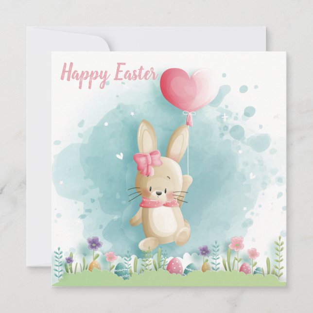 Cute Easter Holiday Card (Front)