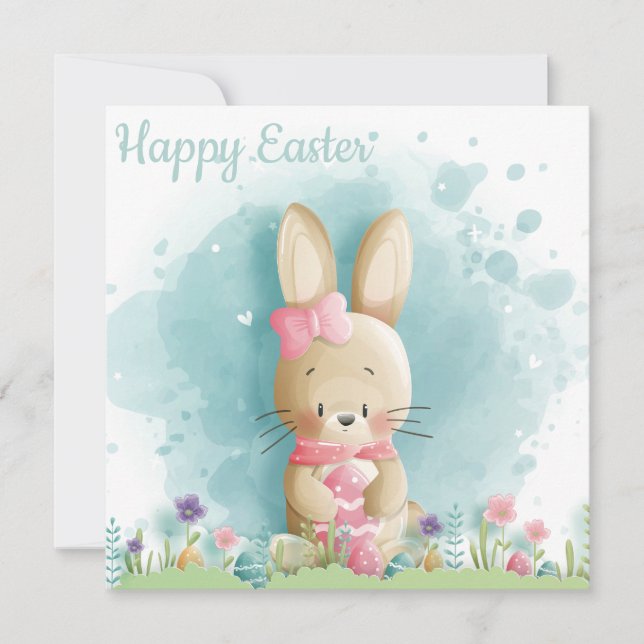 Cute Easter Holiday Card (Front)