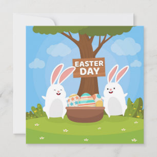 Cute Easter Holiday Card